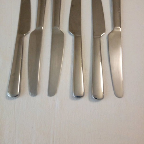 Inox cutlery set new, 6 forks, 6 spoons, 6 knives