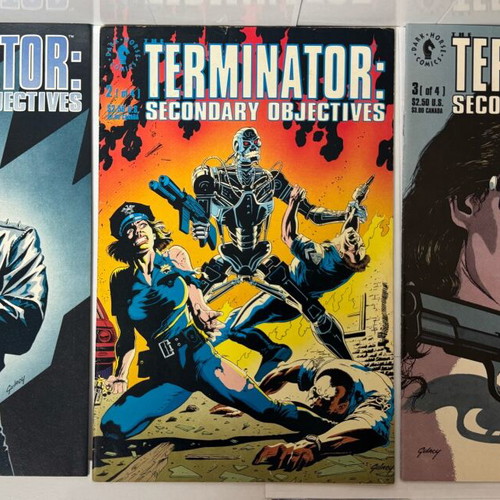 Terminator Secondary Objectives comic set 3 issues like new