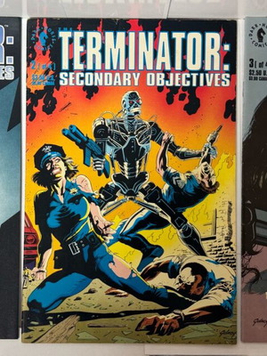 Terminator Secondary Objectives comic set 3 issues like new
