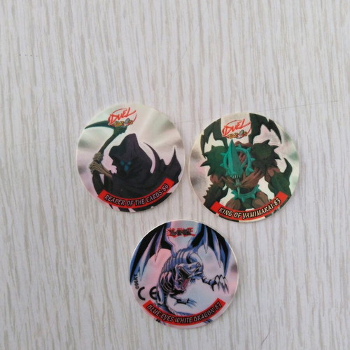 Yugioh Duel Tazos 3 pcs like new
