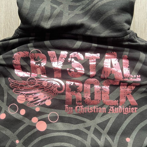 Crystal Rock by Christian Audigier women's hoodie new with crystals