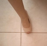 GoGo Shoes beige peep toe sandals like new, size 37