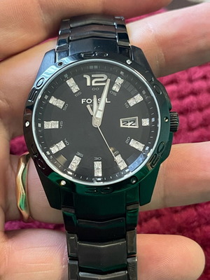 Fossil unisex watch like new, black