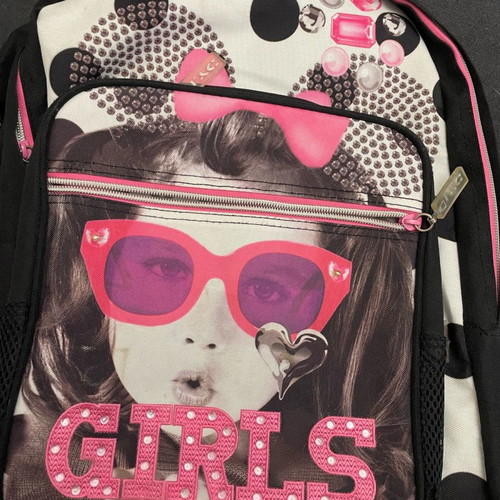 LYC SAC school bag used for girls with 2 large compartments