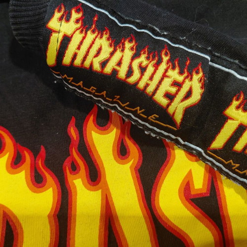 Thrasher Magazine Black Cotton Shirt used, size L fit