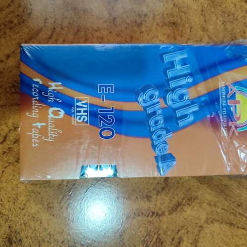 Recording Tapes APK High Quality Grade E-120 VHS sealed, pack of 2