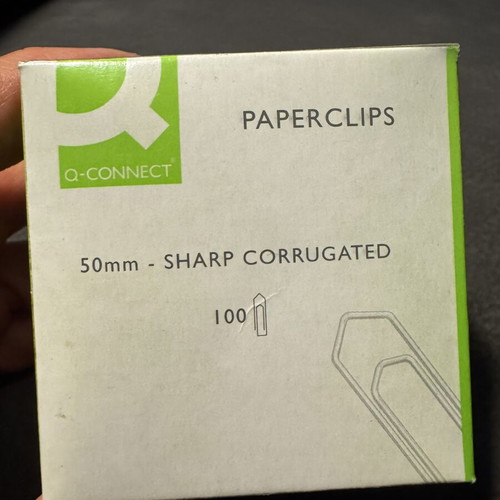 Paperclips pack of 100 large, new