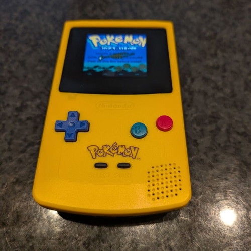 Nintendo Game Boy Color with IPS screen, lithium battery, type-c charger like new