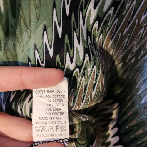 Summer dress lightweight made in Italy like new, brown and green