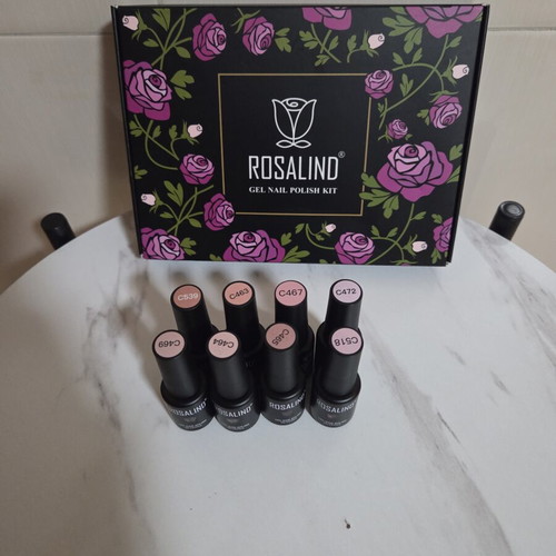 Rosalind semi-permanent gel nail polish set of 8 mini bottles 5 ml new