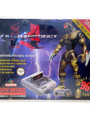 SNES Killer Instinct UKV PAL комплект употребяван, пълен колекционерски пакет