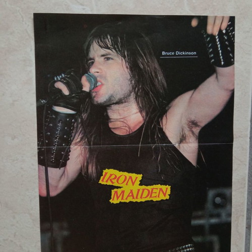 Αφίσα Bruce Dickinson Iron Maiden διπλής όψης καινούργια