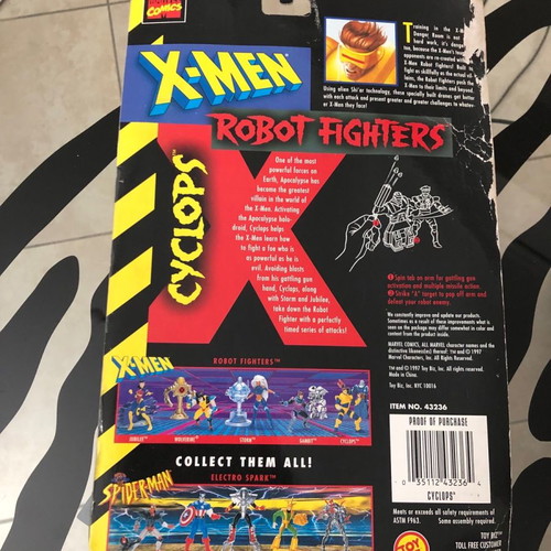 Cyclops figure X-Men 92 animated vintage used with Apocalypse Droid
