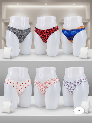 Women's lingerie set 6 pieces size large multicolor new