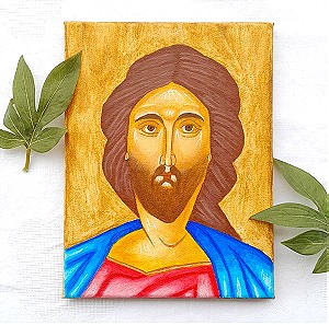 Εικόνα Του Χριστού, Ζωγραφιά Βυζαντινού Τύπου