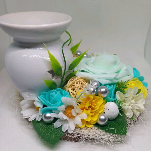 Handmade composition with 13cm burner new for waxmelts