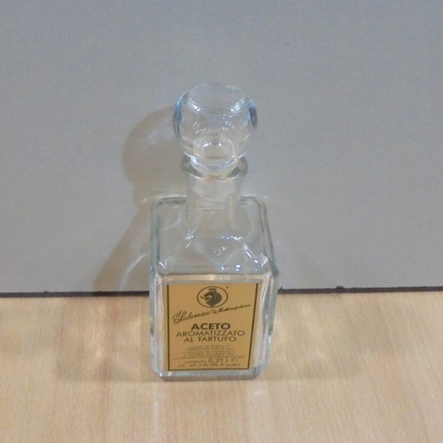Old Italian glass vinegar bottle used