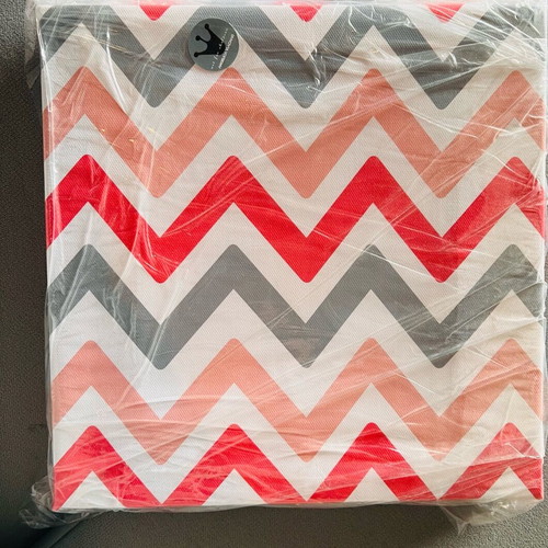 Canvas wall art for kids room new, zigzag design 25x25