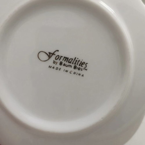 Formalities by Baum Bros porcelain set 2 pieces new
