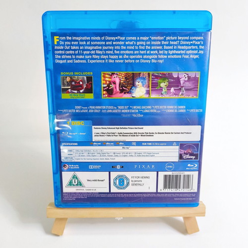 Inside Out and Moana Disney Blu-ray used with English subtitles