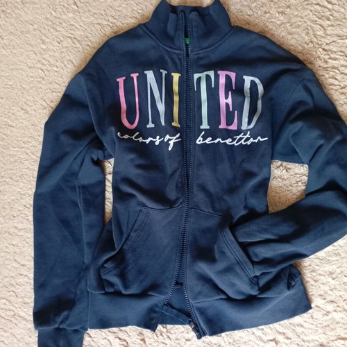 Blue jacket Benetton like new, size S