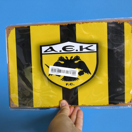 AEK Metal Sign official replica, new, 20.32cm x 30.48cm