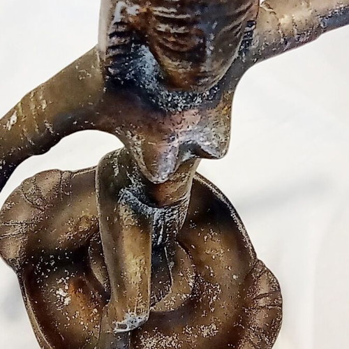Vintage metal figurine exotic dancer 17 cm, like new