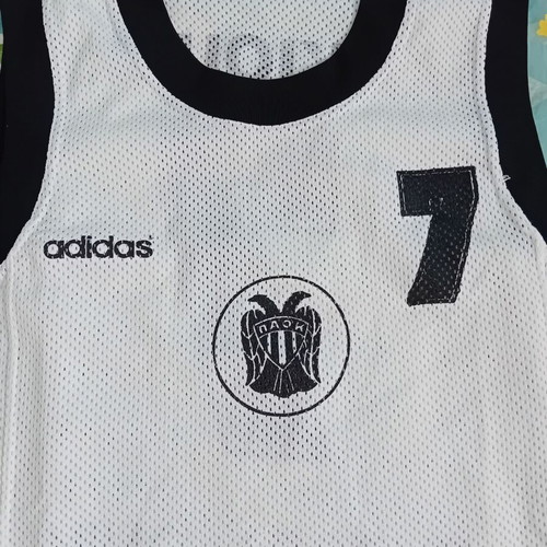 PAOK Basketball Jersey Adidas 1997 Kakiousis used, size L
