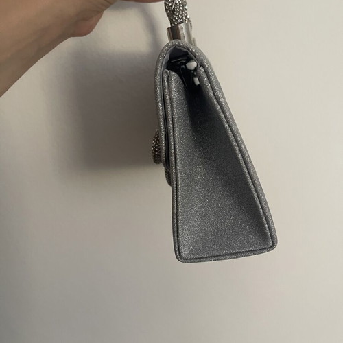 Silver Glitter Evening Clutch Bag Shein new