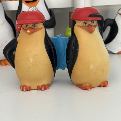 Penguins of Madagascar figures used, pack of 10 collectible toys