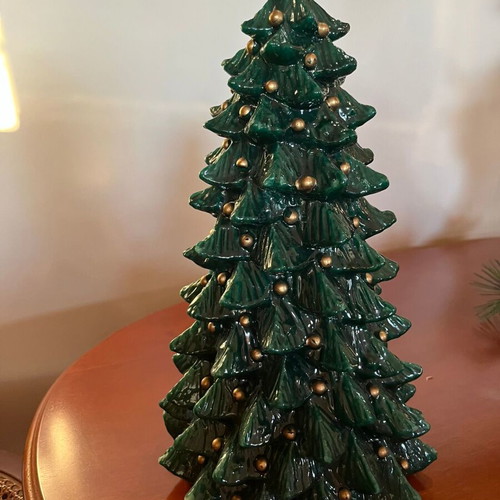 Large Christmas Tree Decorative Candle like new