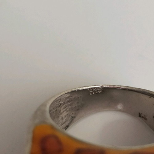 Leopard ring silver 925 like new with crystal