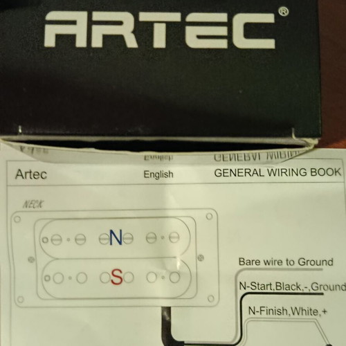 Artec HBA115 Alnico 5 humbucker zebra set