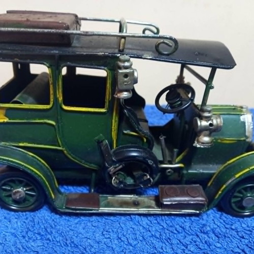 Handmade metal collectible car used
