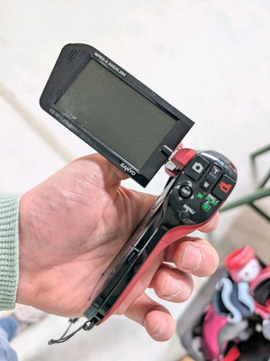 Sanyo Xacti video camera used