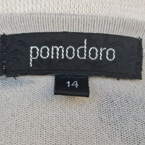 Pomodoro cardigan XL like new, white and grey