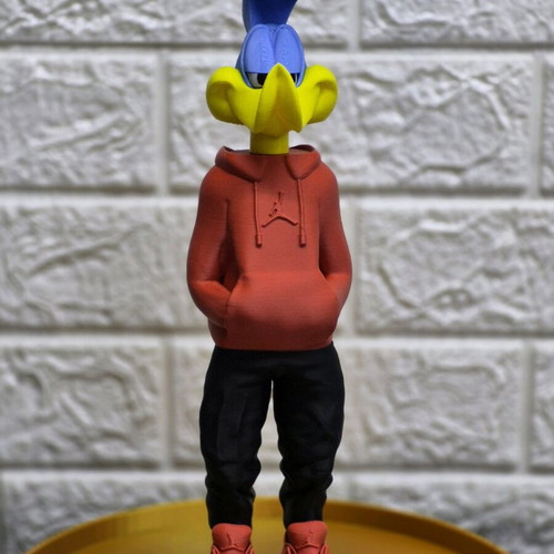 Roadrunner figure new, 3D printed with detail