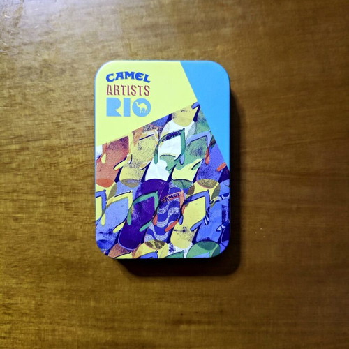 Camel Artists Rio collectible lighter set used, metal case