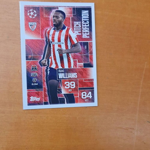 Topps card Pitch Perfection Inaki Williams new