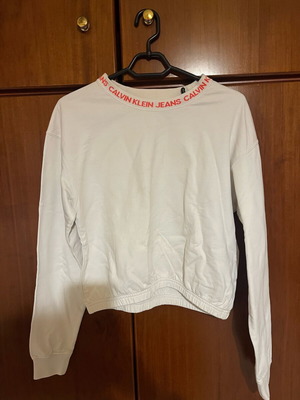 Πουλόβερ Calvin Klein σαν καινούργιο, άσπρο, μέγεθος S
