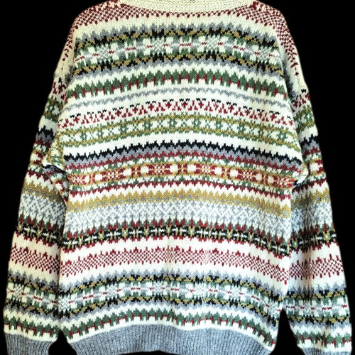 Stefanel wool knit vintage 80s-90s sweater like new
