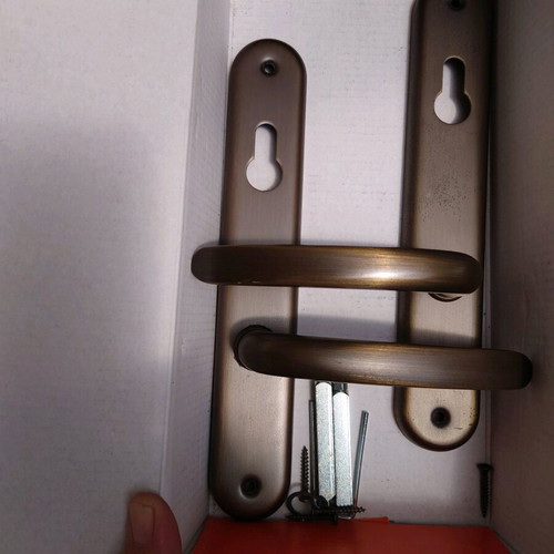 Conset C605 S73 door handle set of 2 matte antique new