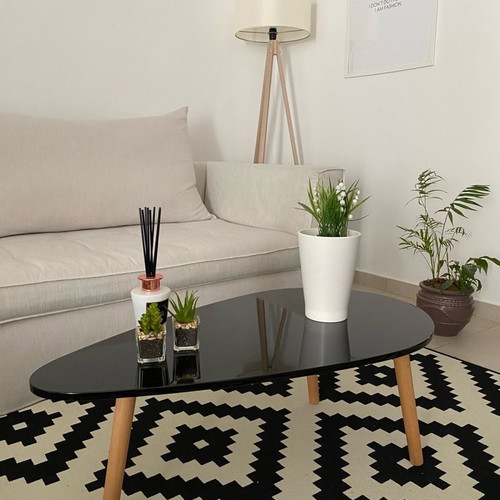 Wooden coffee table new with glossy lacquer surface