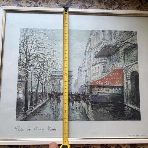 Arc de Triomphe framed print 47x38.5cm like new