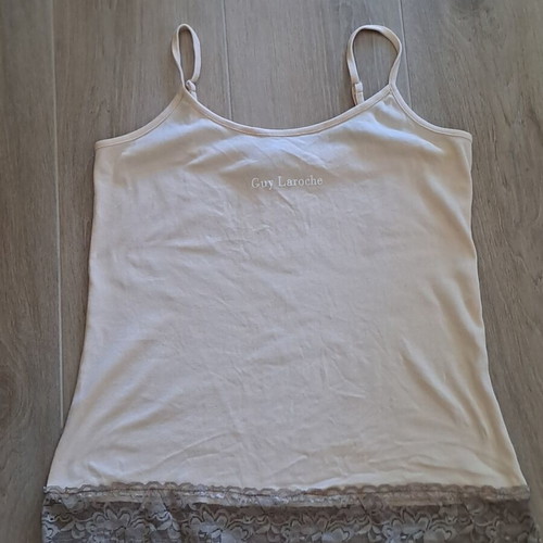 Guy Laroche tank top like new, beige, size M