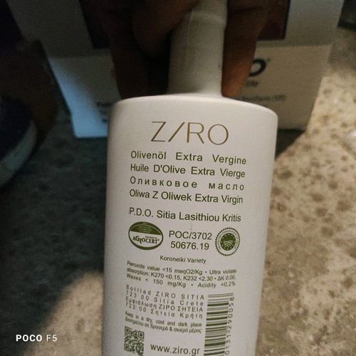 Sitia olive oil Zero new