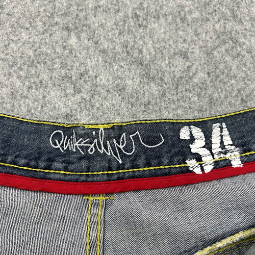 Vintage Y2K Quiksilver Allrounder Cargo Denim Used, Blue, W34