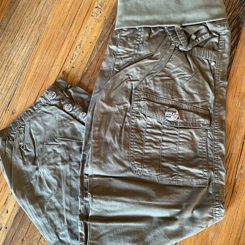Alouette pants olive new, sizes 12 and 16, cotton