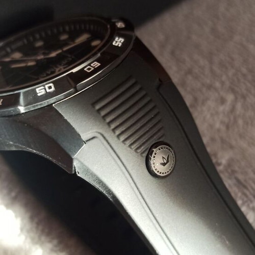 Optima Oakland automatic watch new, Swiss, black
