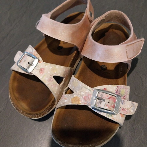 Plakton sandals used, size 30, white and pink